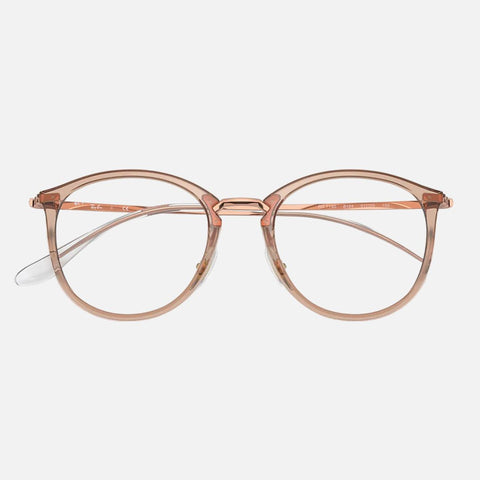 Óculos Graduados Ray-Ban 7140 Dourado Vista Cima