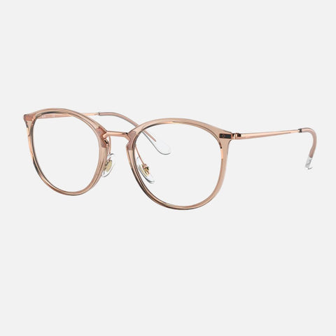 Óculos Graduados Ray-Ban 7140 Dourado Vista Lateral Direita