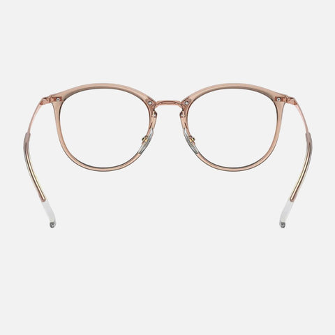 Óculos Graduados Ray-Ban 7140 Dourado Vista Trás