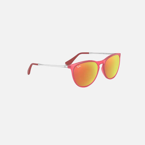 Óculos de Sol Crianca Ray-Ban 9060S Rosa Vista Lateral Esquerda