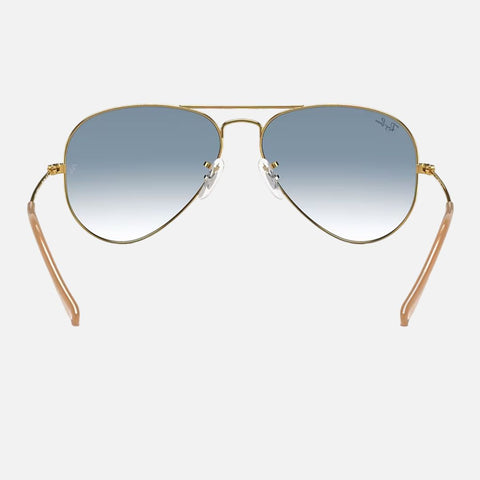Óculos de Sol Ray-Ban Aviator Laroe 3025 Dourado Vista Trás