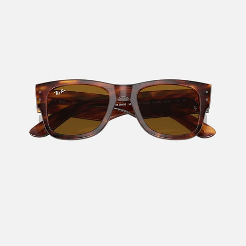Óculos de Sol Ray-Ban Mega Wayfarer 0840S Havana Vista Cima