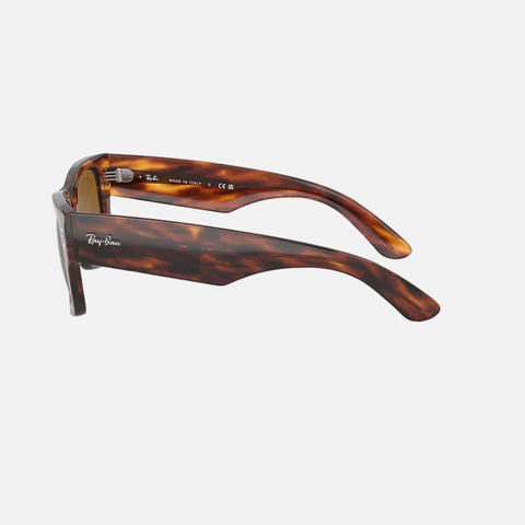 Óculos de Sol Ray-Ban Mega Wayfarer 0840S Havana Vista Perfil