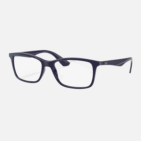 Óculos Graduados Ray-Ban 7047 Azul Vista Lateral Direita