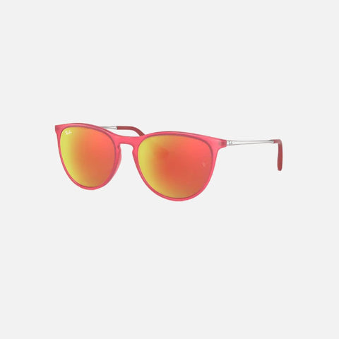 Óculos de Sol Crianca Ray-Ban 9060S Rosa Vista Lateral Direita