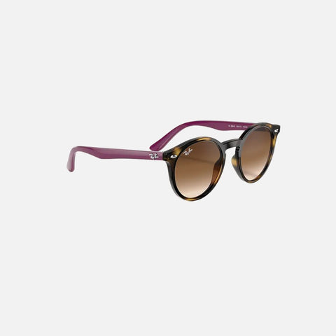 Óculos de Sol Crianca Ray-Ban 9064S Roxo Vista Lateral Esquerda