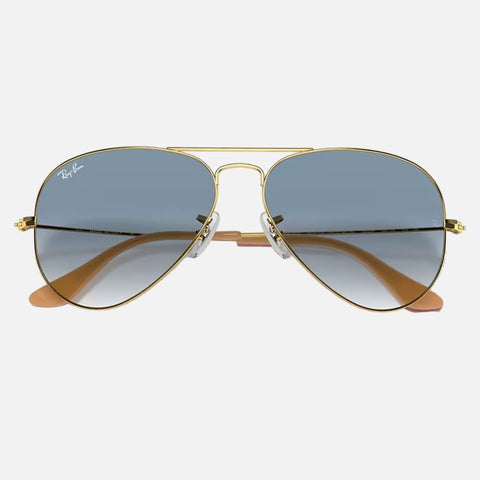 Óculos de Sol Ray-Ban Aviator Laroe 3025 Dourado Vista Cima